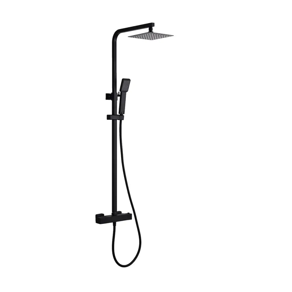 Conjunto De Ducha Termostático Vigo Negro Mate - Shower Set