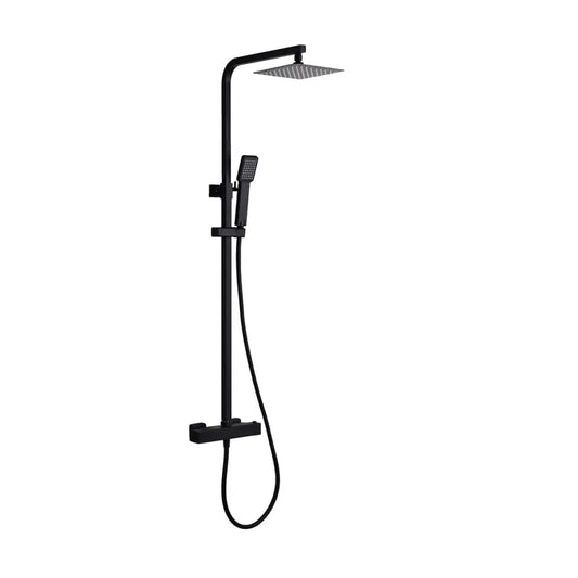 Conjunto De Ducha Termostático Vigo Negro Mate - Shower Set