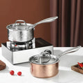 Thick Hammered Stainless Steel Lid Pot - Cookware set