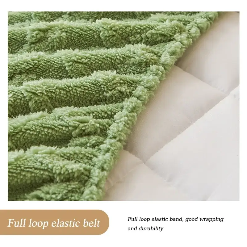 Thick Plush Polar Cotton Mattress Protector Liner - Bedsheet