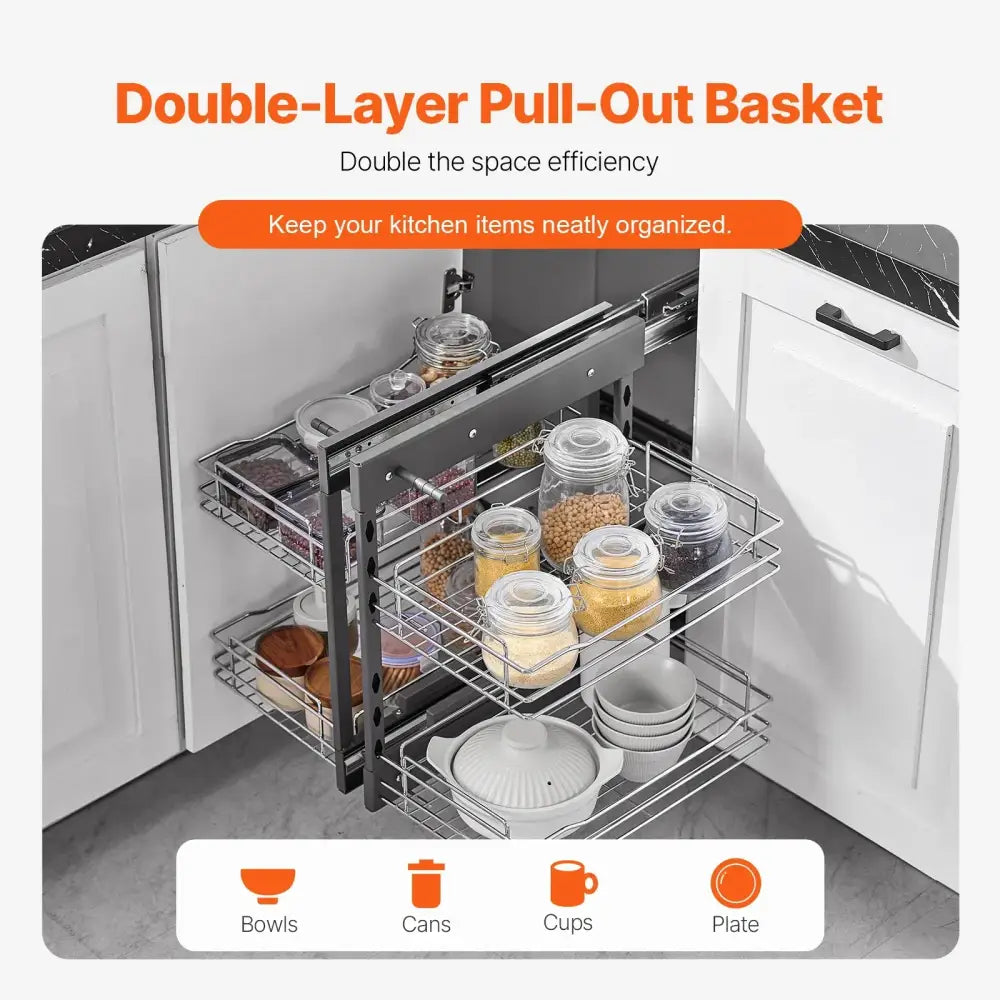 Tier Corner Pull Out Organizer 4 Shelf Kitchen Cabinet Organizer