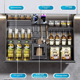 Touch Lift Wall Modern Kitchen Storage Organizer Cabinet - Kitchen Essentials