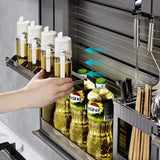 Touch Lift Wall Modern Kitchen Storage Organizer Cabinet - Kitchen Essentials