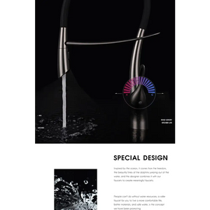 Touch Switch Cold Hot Dual Control Magnetic Sink Faucet - Kitchen Faucets