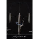 Touch Switch Cold Hot Dual Control Magnetic Sink Faucet - Kitchen Faucets