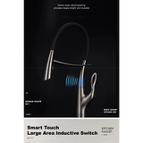 Touch Switch Cold Hot Dual Control Magnetic Sink Faucet - Kitchen Faucets