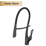 Touch Switch Cold Hot Dual Control Magnetic Sink Faucet - Matte Black / G9/16 - Kitchen Faucets