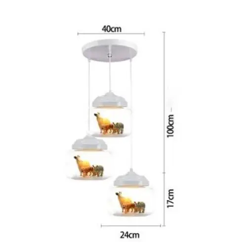 Transparent Jar Animal Hanging Lamp for Modern Living Spaces - view 7