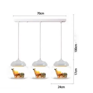 Transparent Jar Animal Hanging Lamp for Modern Living Spaces - view 9
