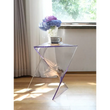 Triangular Modern Art Minimalist Side Tea Table - Transparent - Multifunctional coffee table