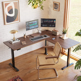 Triple Motor L-shaped Standing Desk