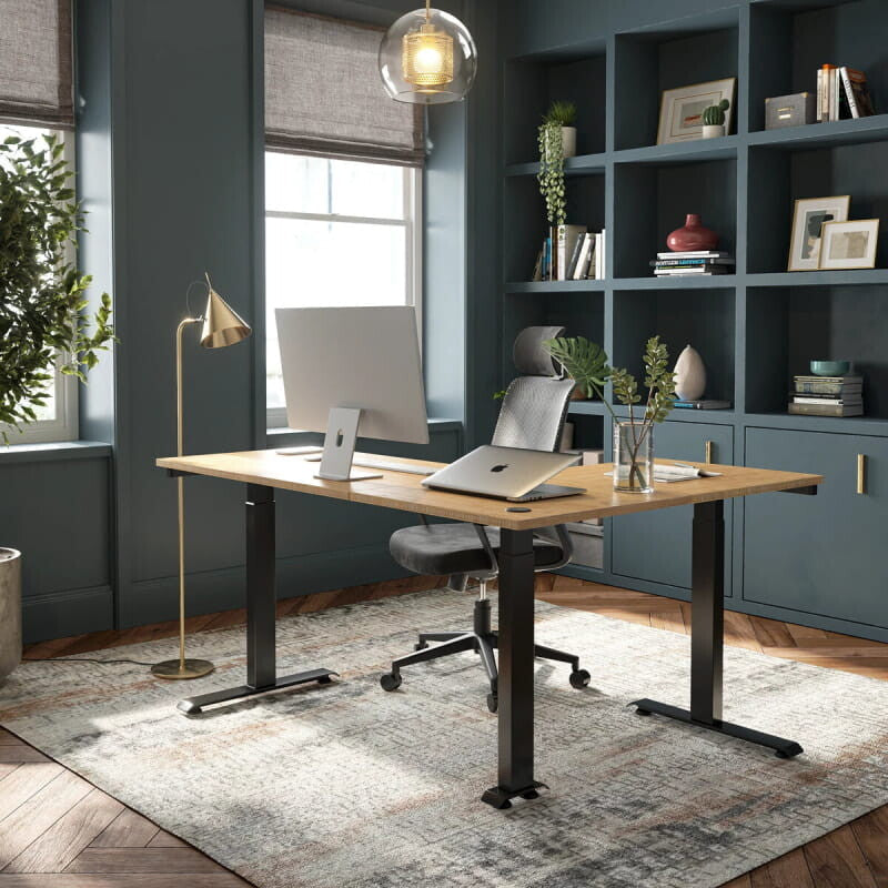 Triple Motor L-shaped Standing Desk