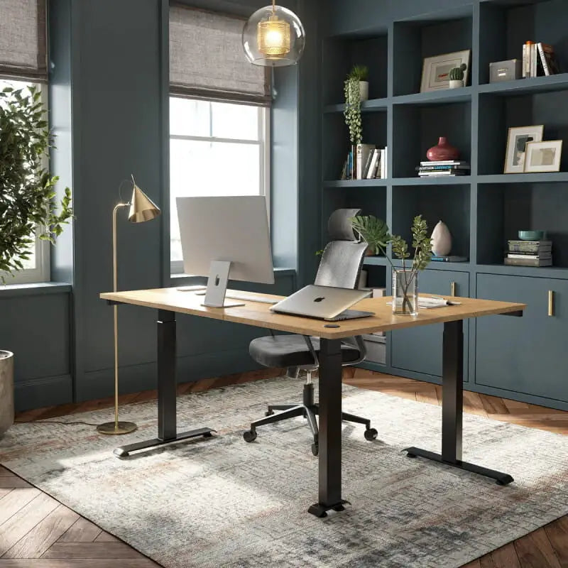 Triple Motor L-shaped Standing Desk - Desk > Standing Desk > L Shaped Standing Desk