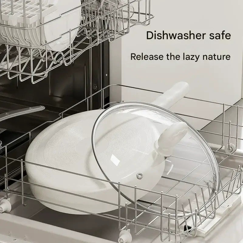 Two Piece Non Stick Frying Pan Soup Pot Set - Cookware set