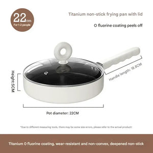 Two Piece Non Stick Frying Pan Soup Pot Set - Cookware set