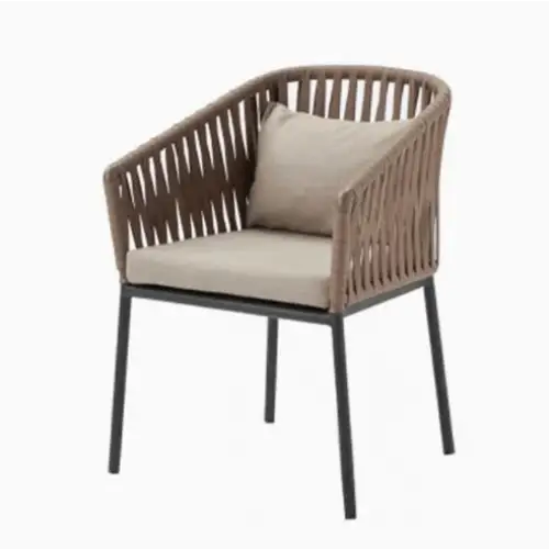 U-Shape rattan outdoor sofa set showcasing woven material texture and modern garden furniture craftsmanship detail