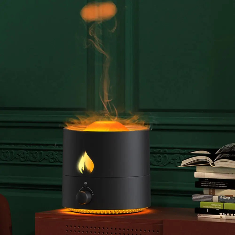 Ultrasonic Aroma Flame Color Diffuser - Diffuser