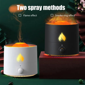 Ultrasonic Aroma Flame Color Diffuser for Relaxing Ambience