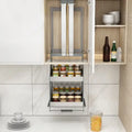 Up Down Pull Down Storage Spice Racks Wall Cabinet - 350 Type: 30 x 28 x 52 cm - Kitchen Essentials