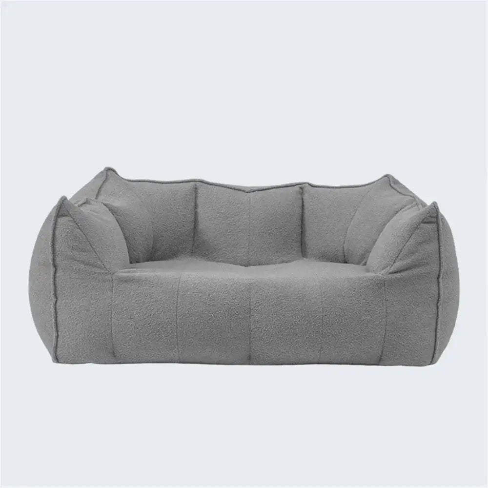 Vacuum Compression Removable Washable Cover Sofa - Gray - 2 Seat - Compressed Sofa