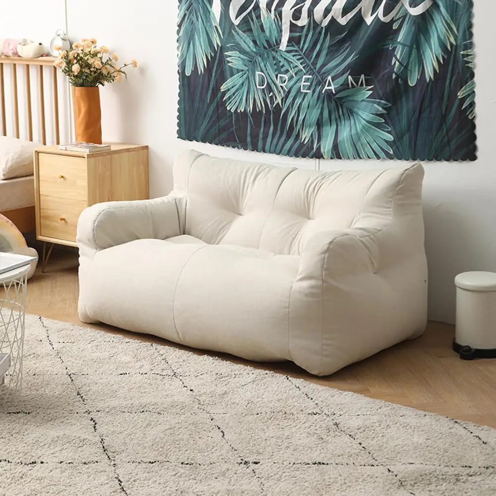 Vacuum Compression Removable Washable Cover Sofa - Light Gray - 2 Seat - Compressed Sofa