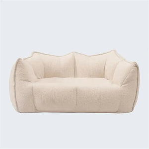 Vacuum Compression Removable Washable Cover Sofa - White - 2 Seat - Compressed Sofa