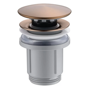 Brushed Rose Gold Click Clack Valve for Modern Bathrooms, main product view