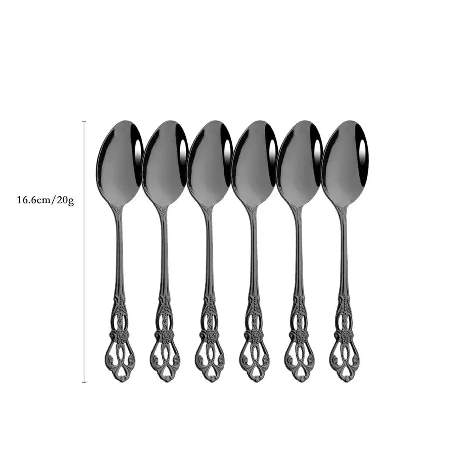 Vintage Cutlery Set Knife Fork Spoon - 6Pcs Teaspoom - Knives