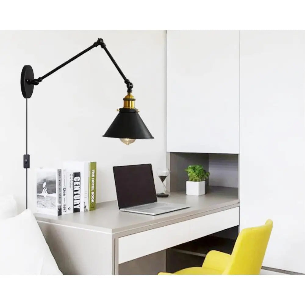 Vintage Plug In Cord Wall Lamp - Lamp