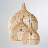 Vintage Rattan Hand-Woven Pendant Lamp - A / 30cm - Rattan Lamp