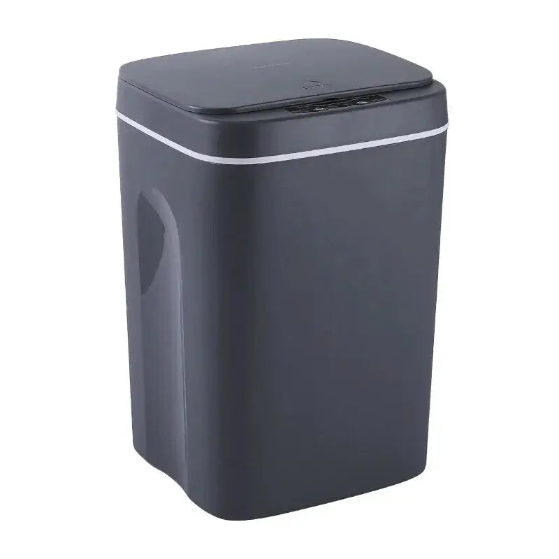 Waterproof Automatic Sensor Smart Trash - 12L-Grey / Battery Style - HOME TECH GADGETS