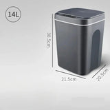 Waterproof Automatic Sensor Smart Trash - 14-Grey / Battery Style - HOME TECH GADGETS