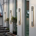 Creative Chinese Style Outdoor Waterproof Wall Lamp - B L50xW12cm / Warm White - Wall Lamp