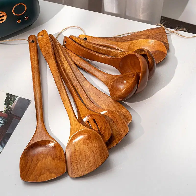 Wooden Home Kitchen Utensils Spoons and Shovels - Kitchen Utensils