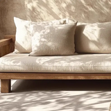 Wooden Minimalist Corner Outdoor Sofa Set - Sofa