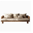 Wooden Minimalist Corner Outdoor Sofa Set - Sofa - Teak 120 cm - Sofa