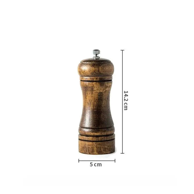 Wooden Salt Pepper and Spice Grinder Ceramic Grinder - Small - Kitchen Utensils