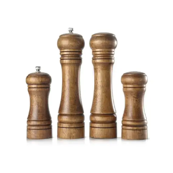 Wooden Salt Shaker and Grinder Set Kitchen Utensil - Wooden - Kitchen Utensils