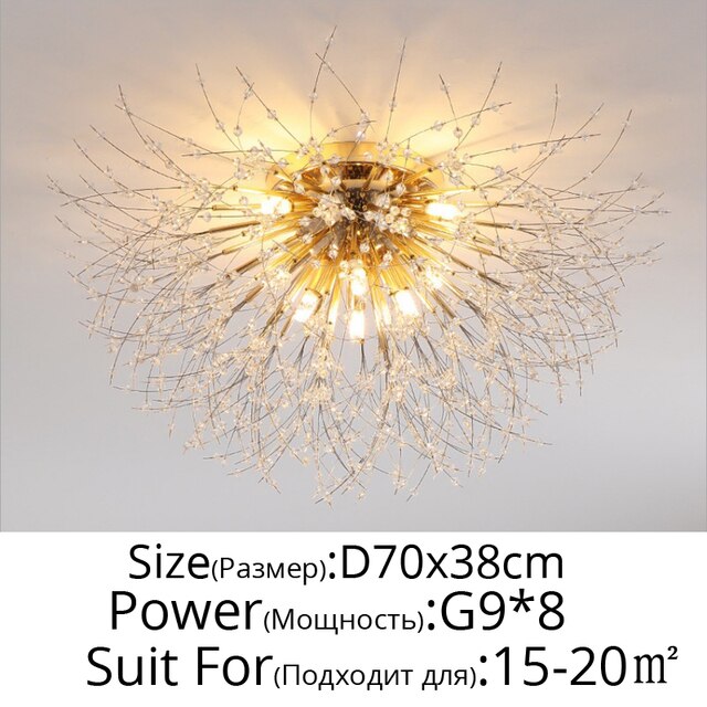 Moderne nordische Glühwürmchen-Kronleuchter-Lampe