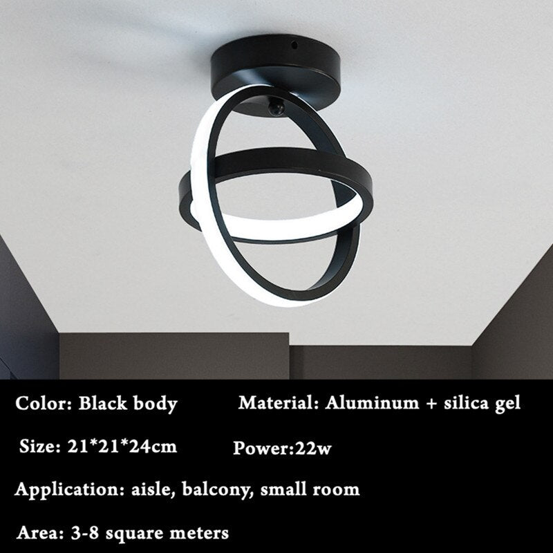 Moderne LED-Lampe mit Fernbedienung
