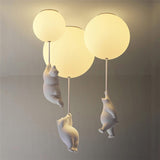 Moderne Bären-Deckenleuchten LED-Cartoon-Lampe