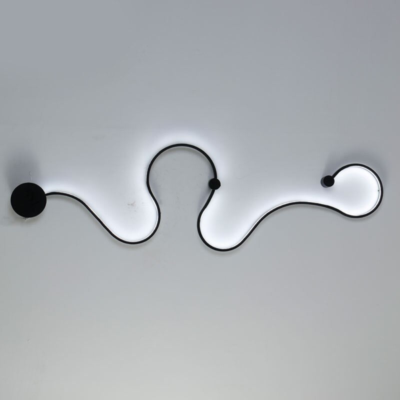 Modern Black & White RGB LED Wall Lamps