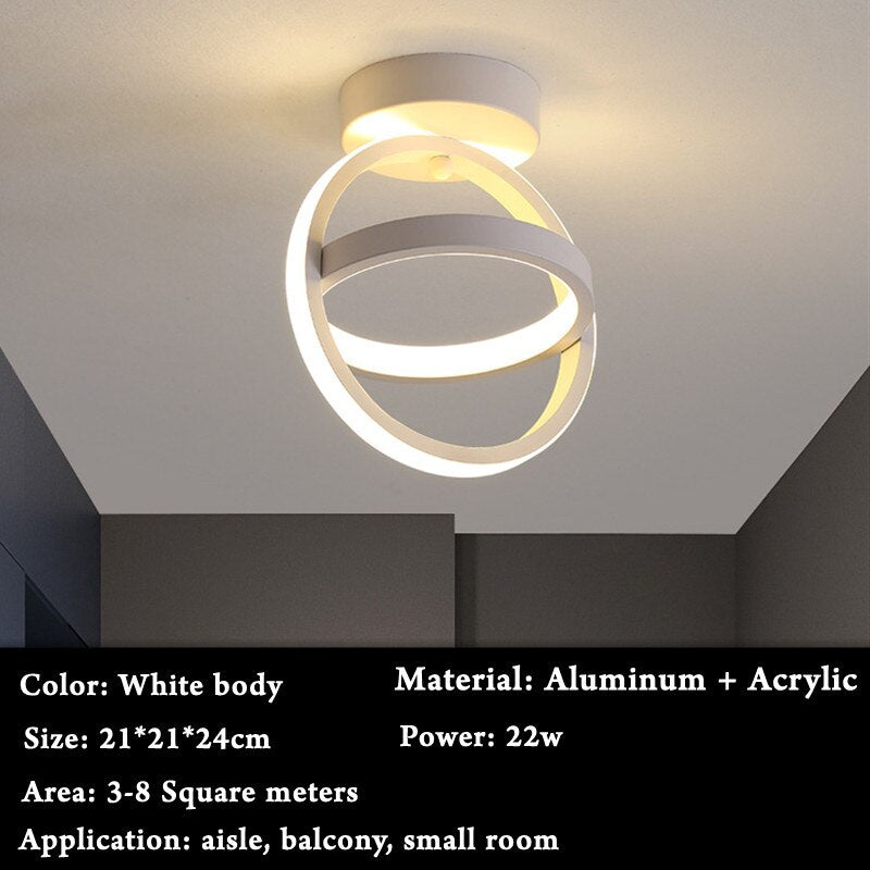 Moderne LED-Lampe mit Fernbedienung