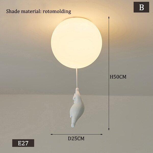 Moderne Bären-Deckenleuchten LED-Cartoon-Lampe