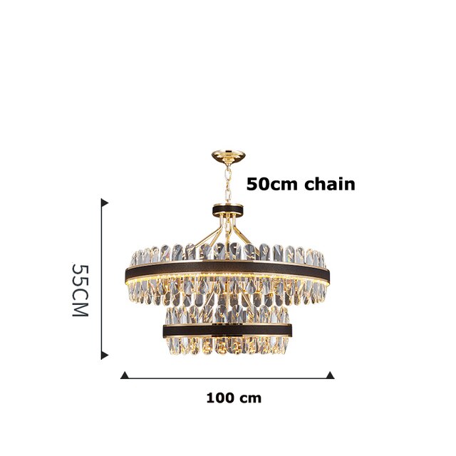 Postmodern Lighting Round Oval LED Chandelier