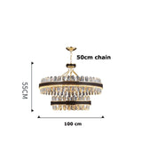 Postmodern Lighting Round Oval LED Chandelier