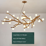 Moderne Baum-Zweig-Glasblasen-Lampe