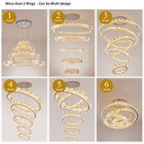 Crystal Ring Large Chandelier Pendant Lamp