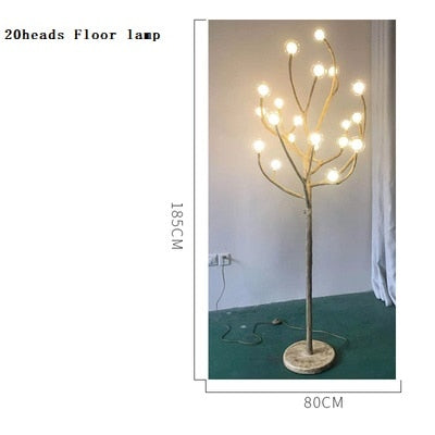 Moderne Baum-Zweig-Glasblasen-Lampe