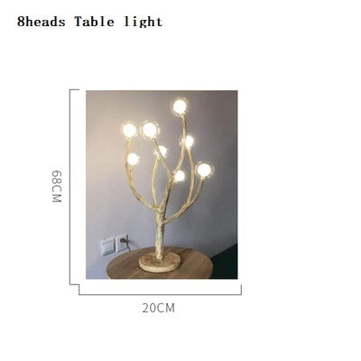 Moderne Baum-Zweig-Glasblasen-Lampe